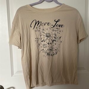 Maurices Beige 'More Love' Floral Tee